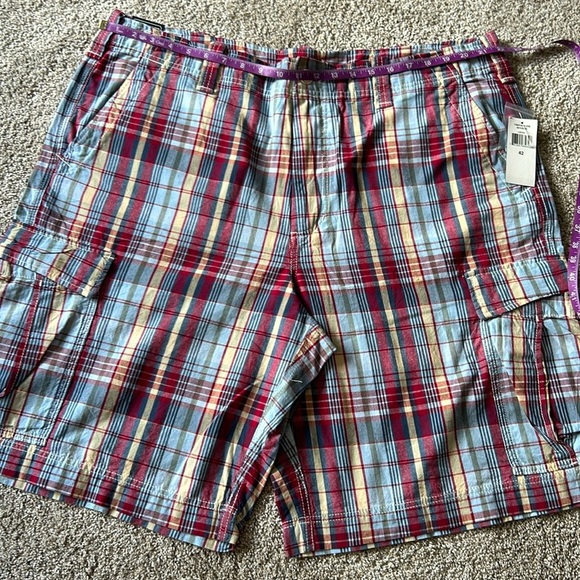 Polo Jeans Company 6 pocket cargo shorts size 42 navy red Ralph Lauren NWT - Picture 1 of 9